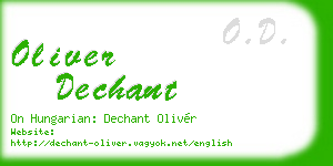 oliver dechant business card